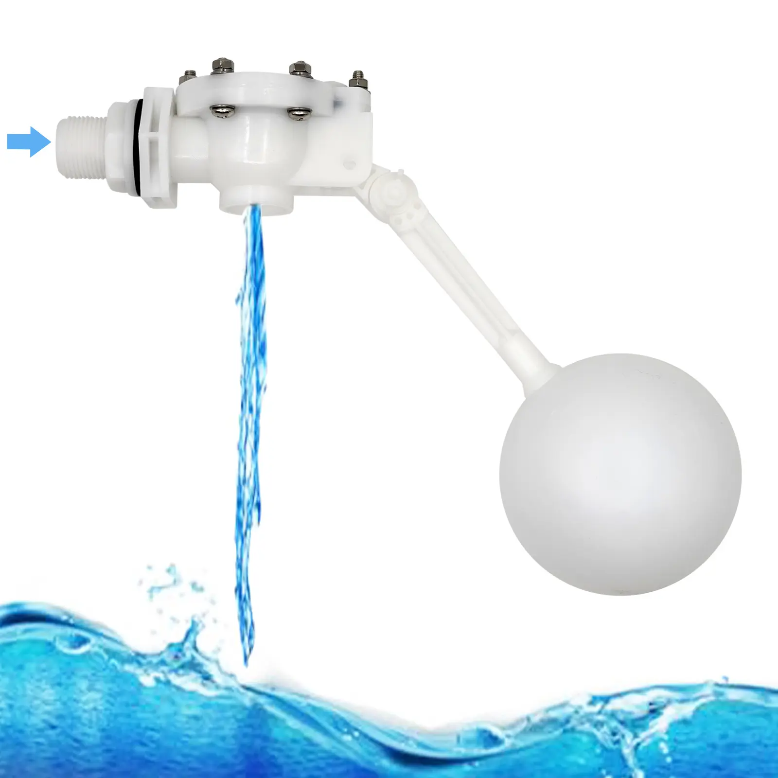 Big Float Ball Valve plastic  Valve Water Tank Liquid Level Flow Control Cistern/Expansion Tanks
