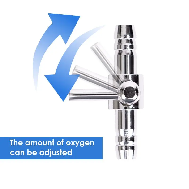 Stainless Steel Aquarium Air Distributor Fish Tank Oxygen Pump Accessories Air Splitter Flow Controller Pump Switch Valve Tap