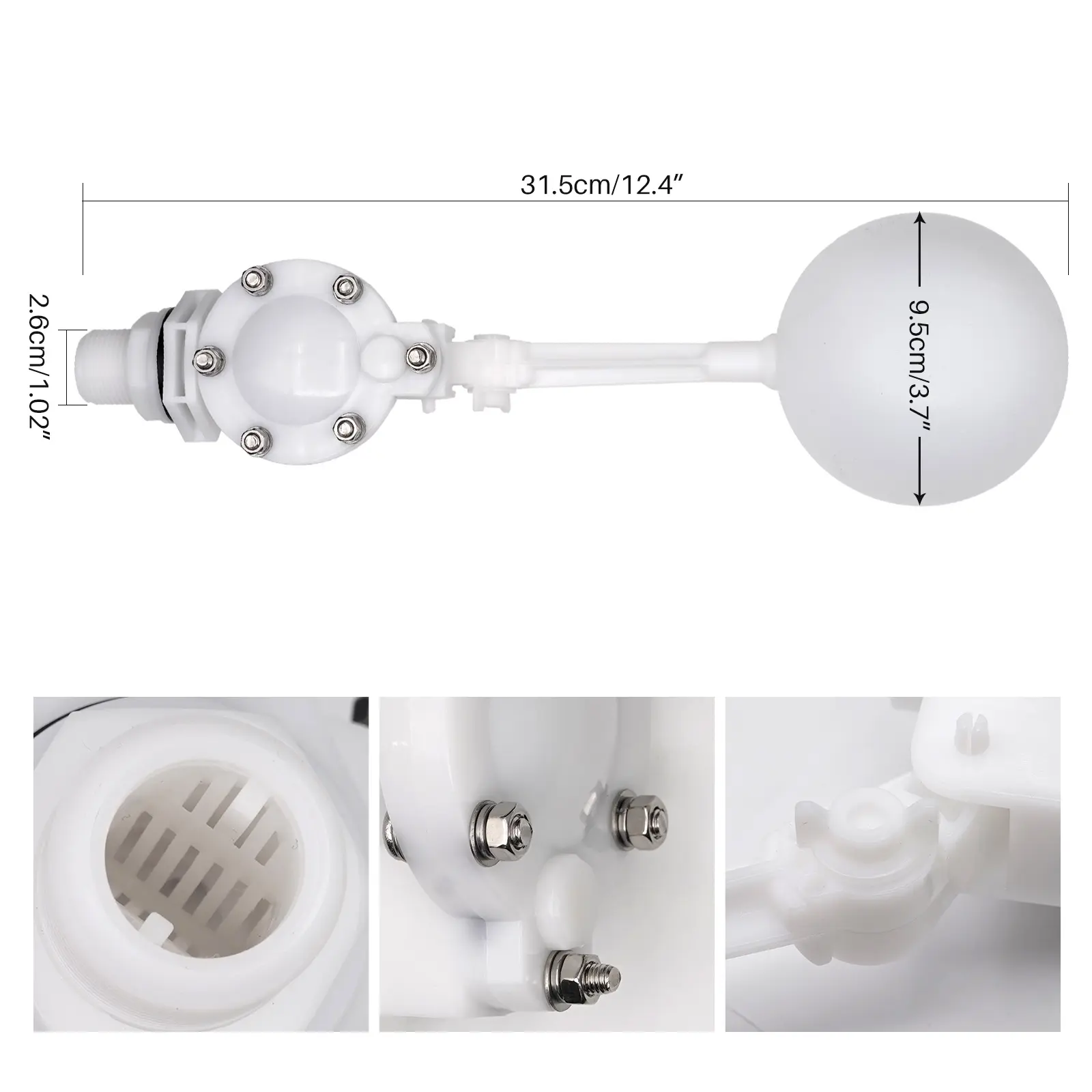 Big Float Ball Valve plastic  Valve Water Tank Liquid Level Flow Control Cistern/Expansion Tanks