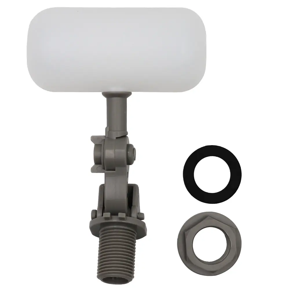 Mini Float Valve 1/2 or 3/4 Water Float Valve with Adjustable Arm Automatic Fill Valve Kit for Livestock Water Tank Fountains