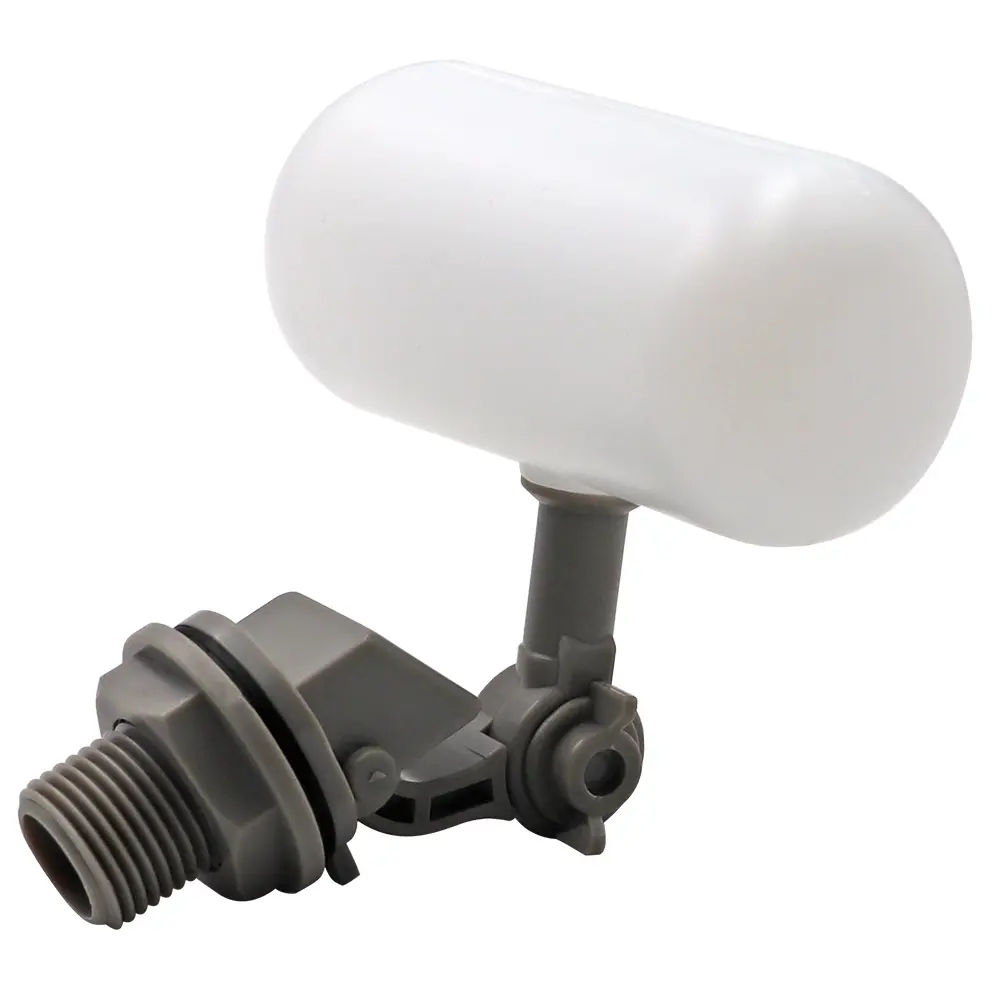 Mini Float Valve 1/2 or 3/4 Water Float Valve with Adjustable Arm Automatic Fill Valve Kit for Livestock Water Tank Fountains