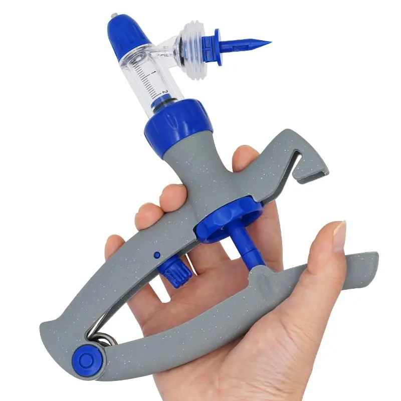 1/2/5/10Ml Automatic Veterinary Continuous Syringe Animal Adjustable Vaccine Injector Livestock Sheep Cow Injection Accessories