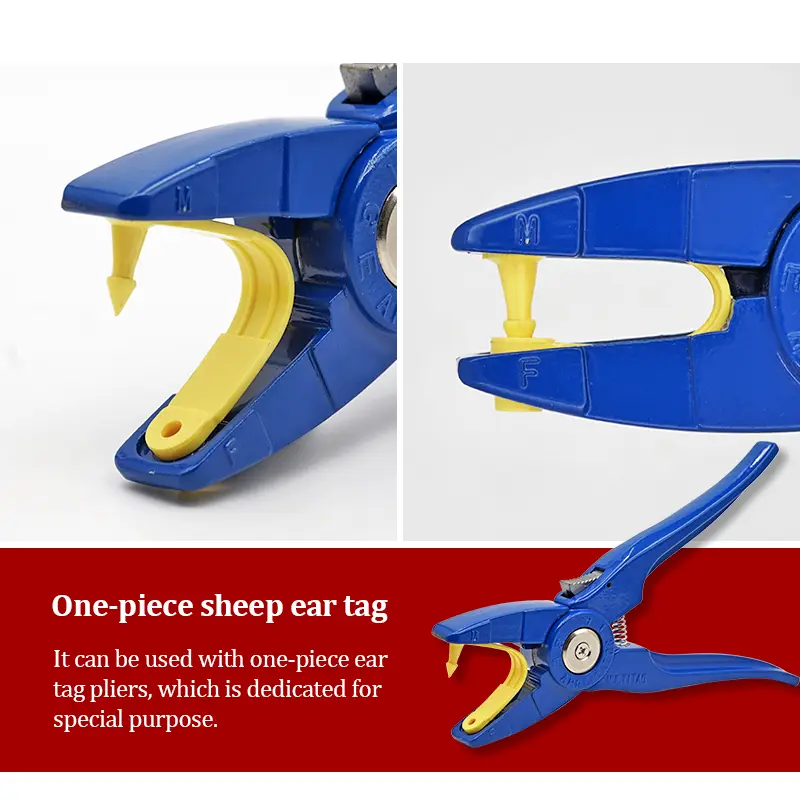 1Set Livestock Animal Ear Tag Pliers Dog Rabbits Sheep Ear Tags Nylon Material Sheep Laser Ear Tag No Words