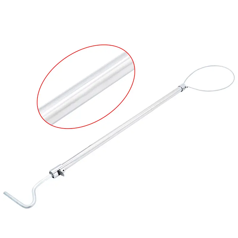 1 Pcs Stainless Steel Wire Catching Pig Lasso Baoding Pig Head Grab Pig Device Pig Equipment Convenient Safety Copper Handle