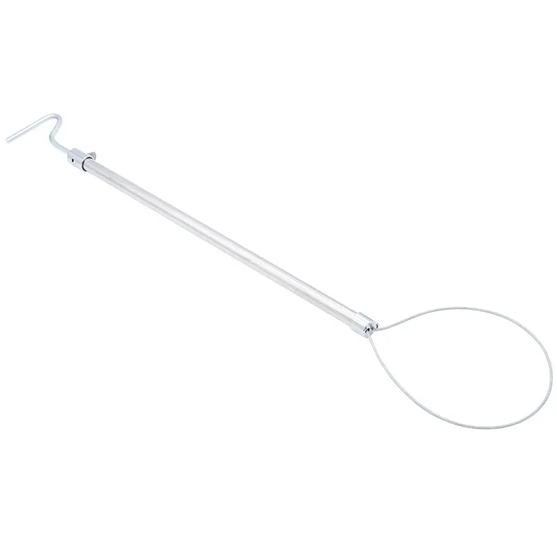 1 Pcs Stainless Steel Wire Catching Pig Lasso Baoding Pig Head Grab Pig Device Pig Equipment Convenient Safety Copper Handle