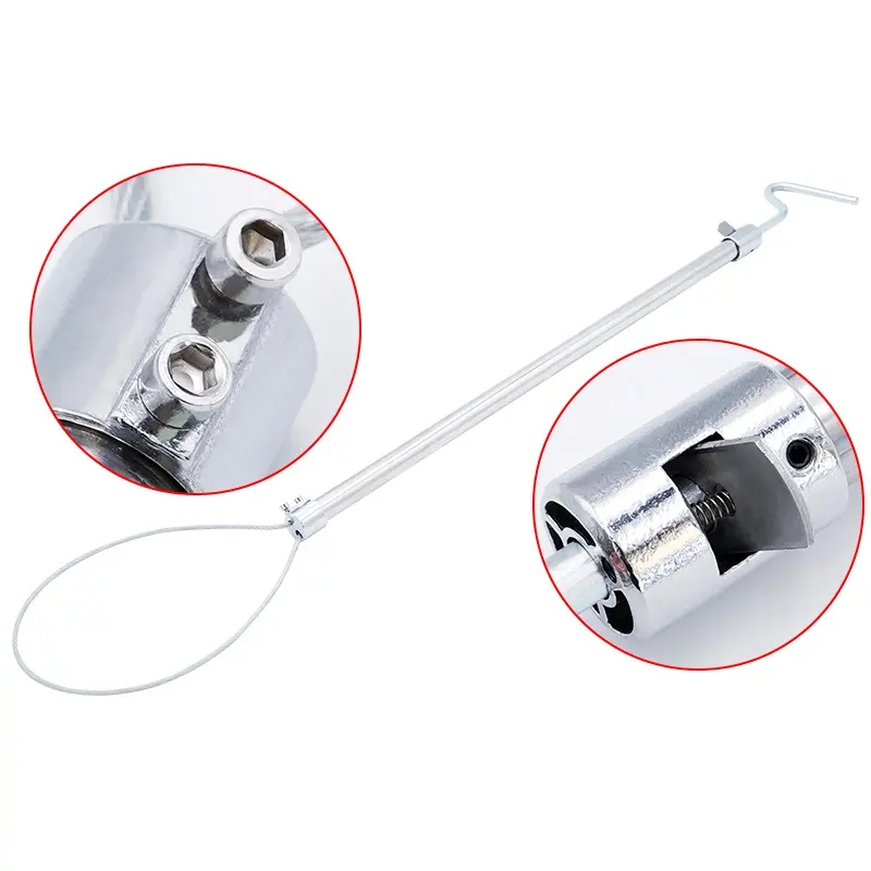 1 Pcs Stainless Steel Wire Catching Pig Lasso Baoding Pig Head Grab Pig Device Pig Equipment Convenient Safety Copper Handle