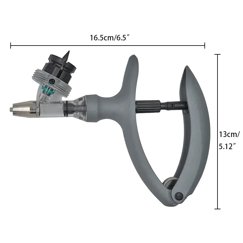 1ml/2ml /5ml Automatic Veterinary Continuous Syringe Animal Injection Adjustable Vaccine for livestock Pig Cattle Sheep