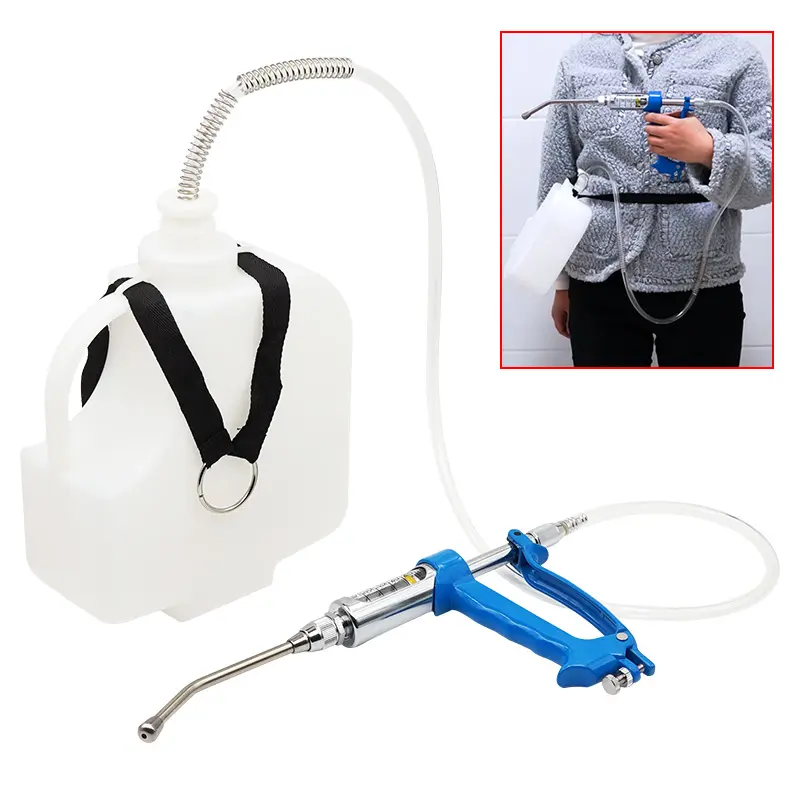 5/10/20/30/50ml Veterinary Metal Feeding Gun Continuous Drench Gun Sheep Cow Pig Goat Livestock Drenching Medication dispenser