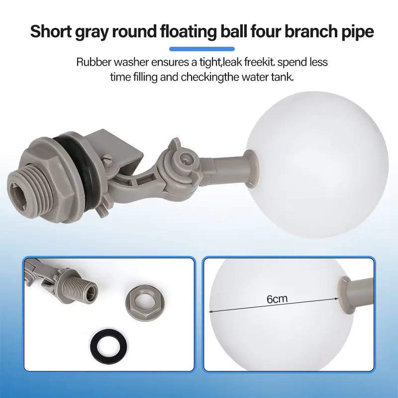 1Pcs 1/2" 3/4"  Farm Floating Ball Valve Shut Off Automatic Drinker Bowl Water Tank Fish Tank Water Level Control Water Tower