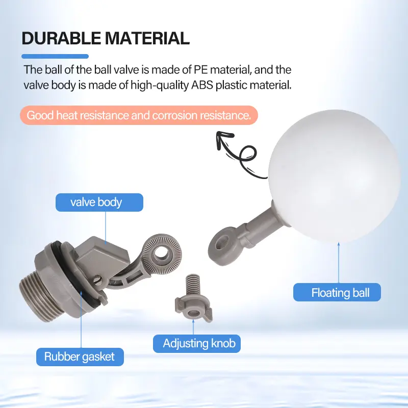1Pcs 1/2" 3/4"  Farm Floating Ball Valve Shut Off Automatic Drinker Bowl Water Tank Fish Tank Water Level Control Water Tower