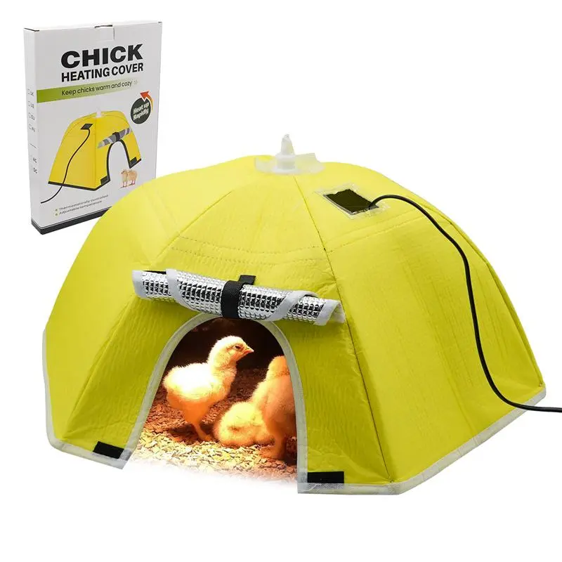 2Types Electric Chick Brooder Heating Cover Chick Cage Heater Chicken Warmer Chicken Drooder Device