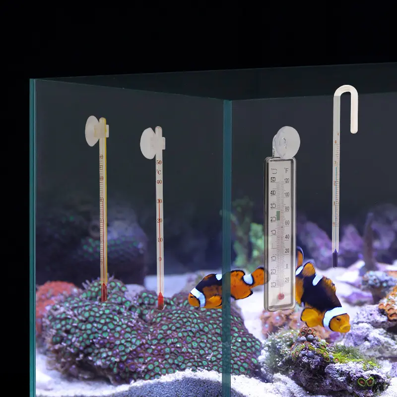 Aquarium Digital Thermometer with Suction Cup Fish  Hang On  Thermometer for Tank Thermometers Electronic LCD Thermometer