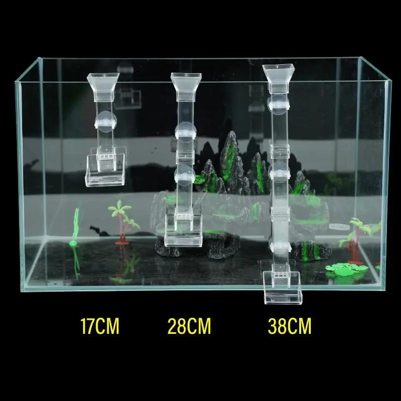Aquarium Acrylic Feeding Tube Acrylic Transparent Fish Tank Feeding Tube Anti-Stuck Fish Design Feeder Goldfish Feeding Bowls
