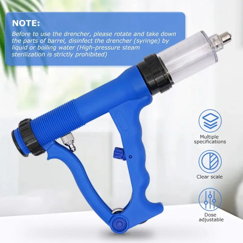 Animal Veterinary Feeding Gun Vaccine Injection Infusion Drench Device Pig/cattle/sheep/chicken Continuous Syringe 10/20/30/50Ml