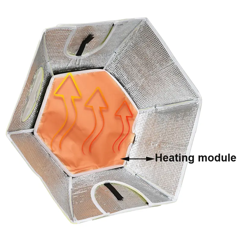 2Types Electric Chick Brooder Heating Cover Chick Cage Heater Chicken Warmer Chicken Drooder Device