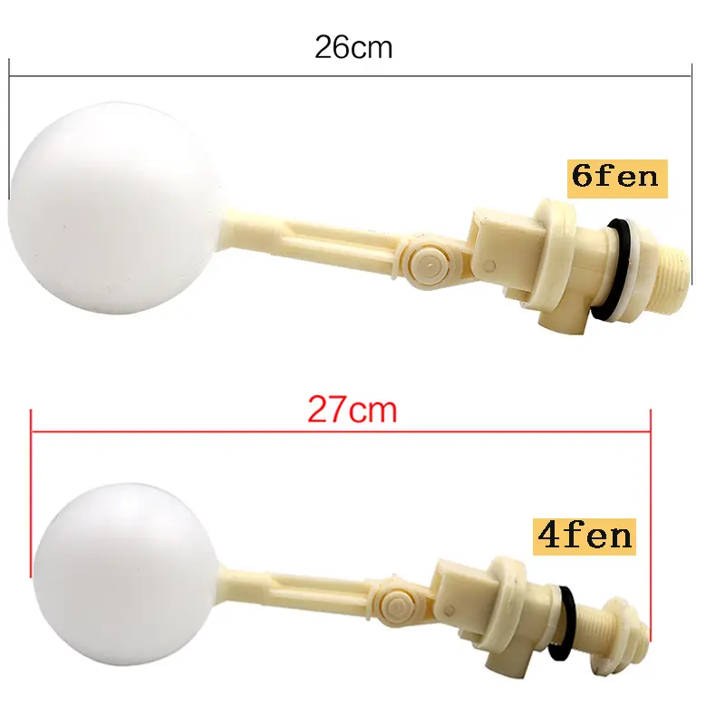 Adjustable Float Ball Valve 1/2" 3/4" For Water Bowl Automatic Fill Float Ball Valve Water Control Switch For Water Tower Tank
