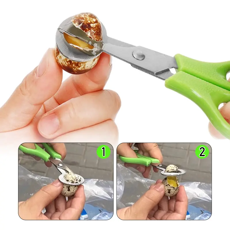 Quail Bird Egg Scissors Stainless Steel Egg Shell Cutters Egg Opener Pigeon Quail Egg scissor Bird Cutter Opener Kitchen Tools