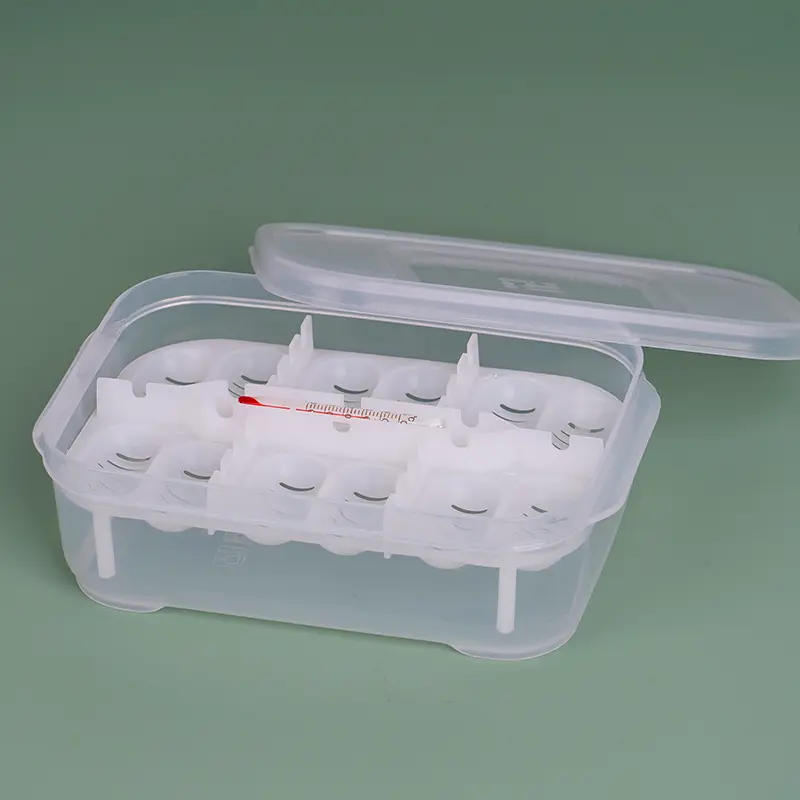 12 Grids Reptile Egg Tray Incubator  Eggs Tray Tool with Thermometer Reptile Breeding Box Reptile Incubation Box  Hatching Snake