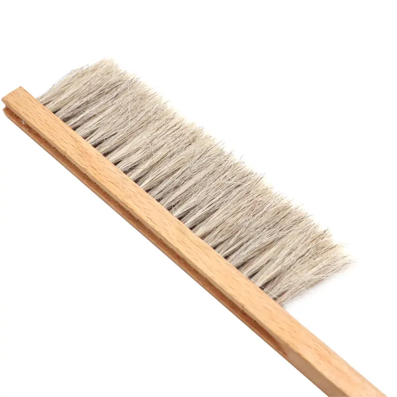 Beekeeping Tools Wood Honey Brush  Wasp bee Sweep Two Rows Of Horse Tail Hair New Bee Brush Beekeeping Equipment