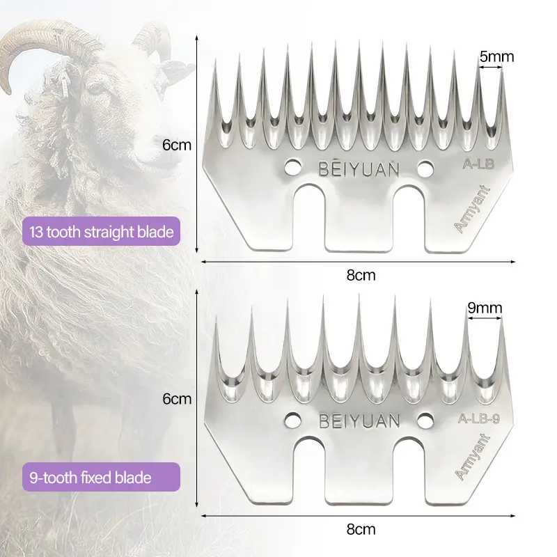 4/9/13 tooth Sheep Shearing CLipper Blade 9/13 Tooth Shears Convex Comb Cutter For Sheep Clipper Shears Scissors