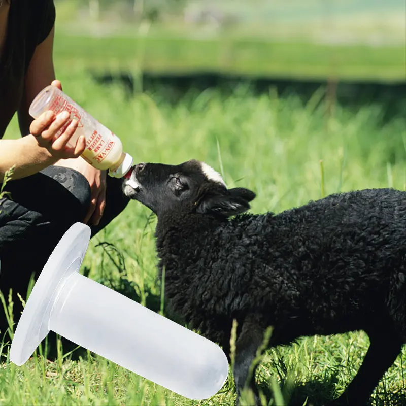 10PCS Lamb Goat Milk Nipple Drinker Livestock Feeding Tools Soft Rubber Nipple Pacifier Feeding Screw Sprite Coke Bottle Tools