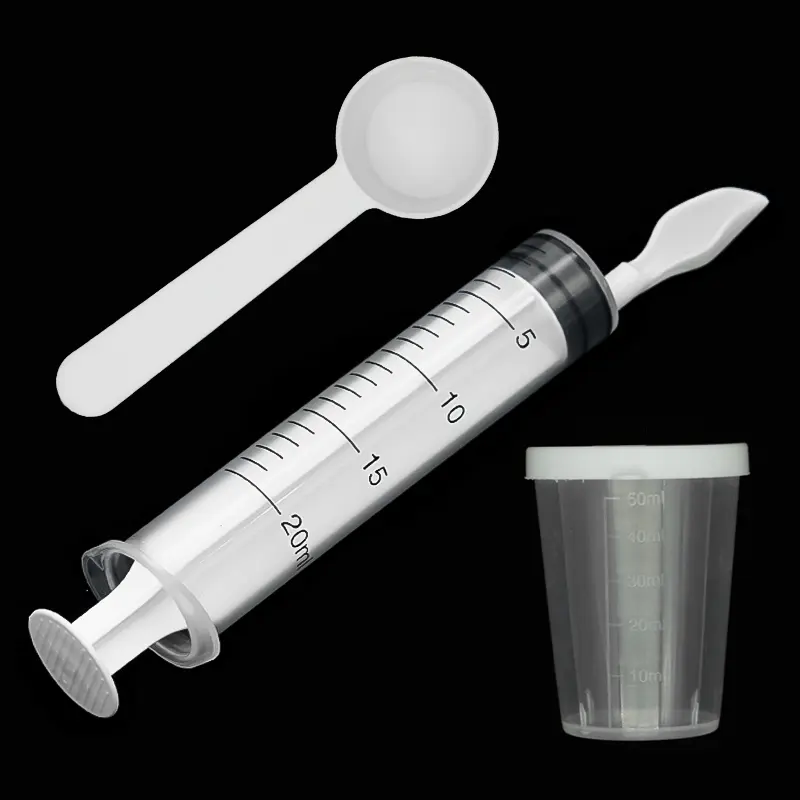 4Pcs/set Bird Parrot Feeder Spoon with Manual Syringe Baby Bird Water Milk Medicine Feeding Syringe Feeding Needle Bird Supplies