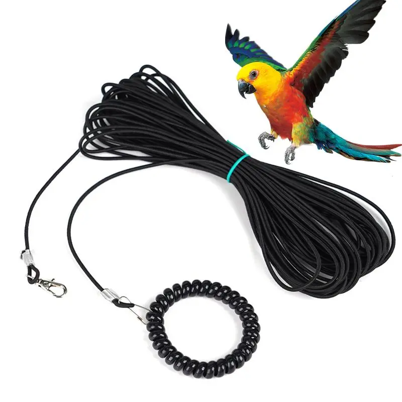 Pet Bird Traction Rope Outdoor Training Anti-Flying Harness Rope Bird Foot Chain Parrot Traction Straps Bird Feet Protect Ring