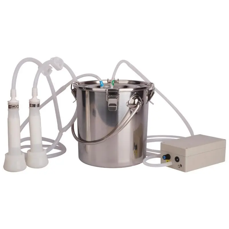 8L/5L/3L Sheep Cow Milking Machine Electric/pulse Milking Machine Milking Pump Stainless Steel Automatic Milking Breeding Tools