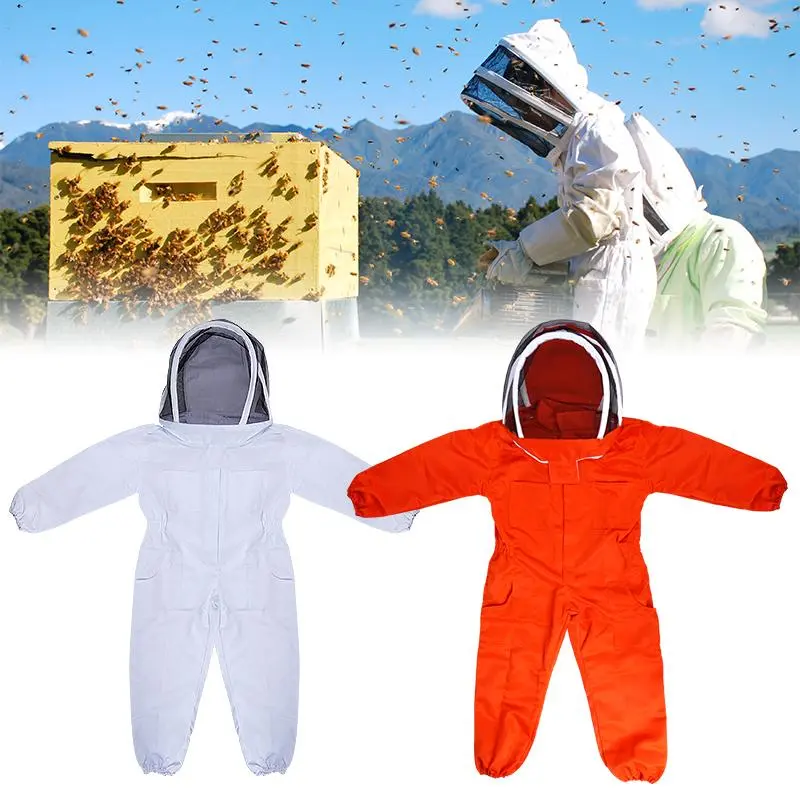 New Children's Beekeeping Suit Kids Anti Bee Jumpsuit Child Anti Bee Clothing Breathable Full Body Beekeeping Professional Safe