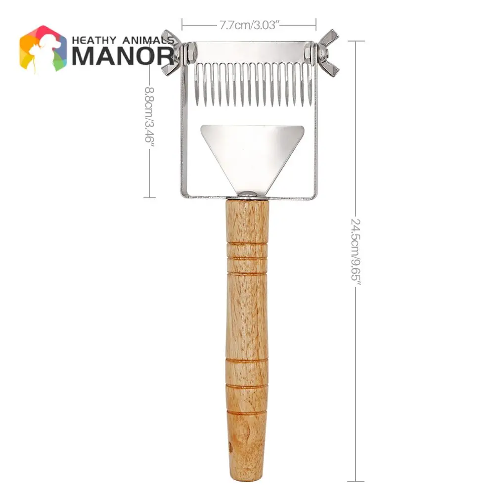Beekeeping Tools Honey Cutter Uncapping Scraper Bee Hive Honeycomb Scraper Equipment Metal Handle Uncapping Fork Shovel
