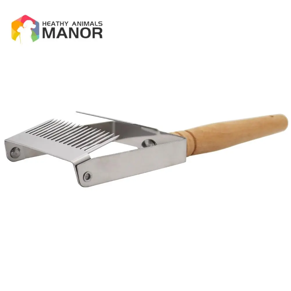 Beekeeping Tools Honey Cutter Uncapping Scraper Bee Hive Honeycomb Scraper Equipment Metal Handle Uncapping Fork Shovel