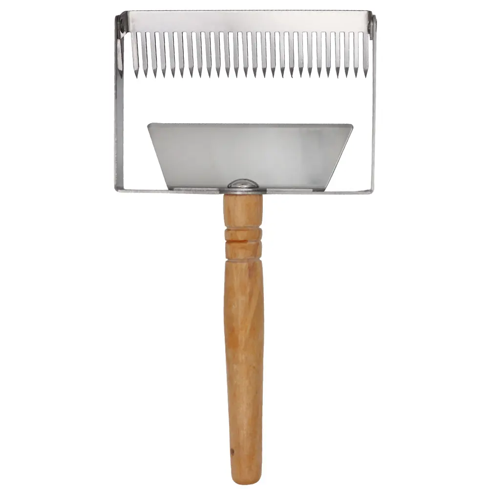Beekeeping Tools Honey Cutter Uncapping Scraper Bee Hive Honeycomb Scraper Equipment Metal Handle Uncapping Fork Shovel