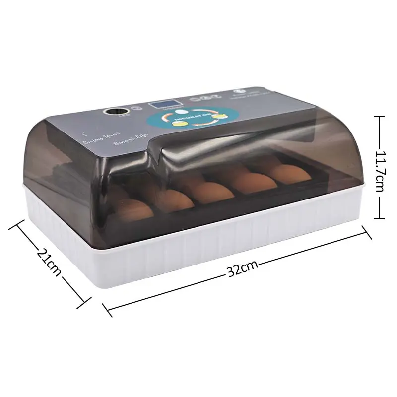 12 Eggs Hot sale Egg Incubator Digital Fully Automatic Poultry Hatcher for Chickens Ducks farm tools