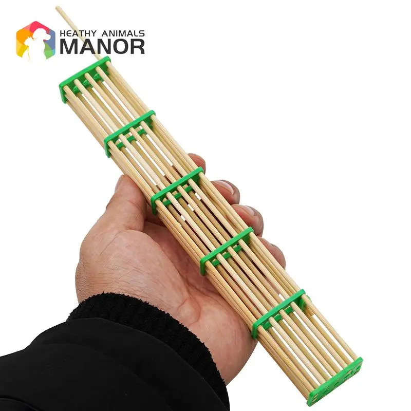60Pcs Beekeeping Lengthened Bamboo Queen Bee Cage King Bee Isolation Transport Cages Beekeeping Tools Bee Cage