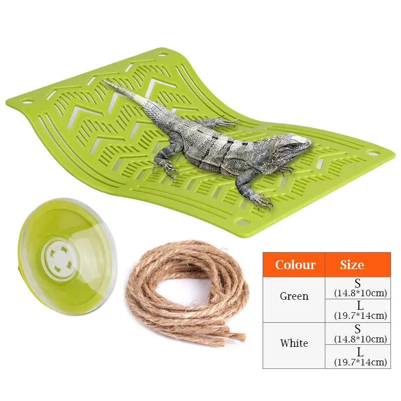 Reptile Hammock Swing Perch Durable Plastic Climbing Hanging Bed for Lizards Geckos Frogs Snakes Spiders Pet Bed Swing
