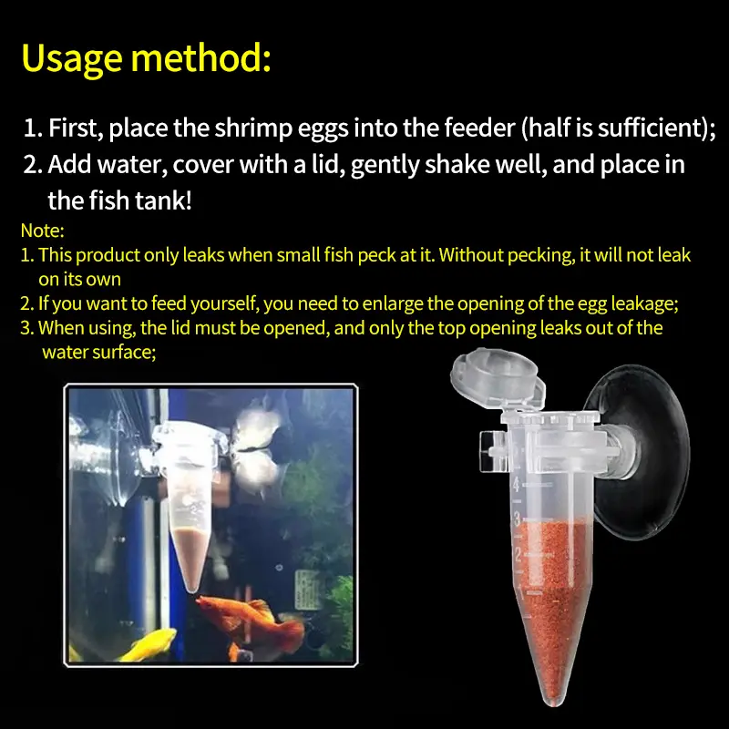 5pcs Fish Feeder Cone Shrimp Egg With Suction Aquarium Red Worm Feeding Feeder Worm Funnel Cup Fish Food Feeding Tool