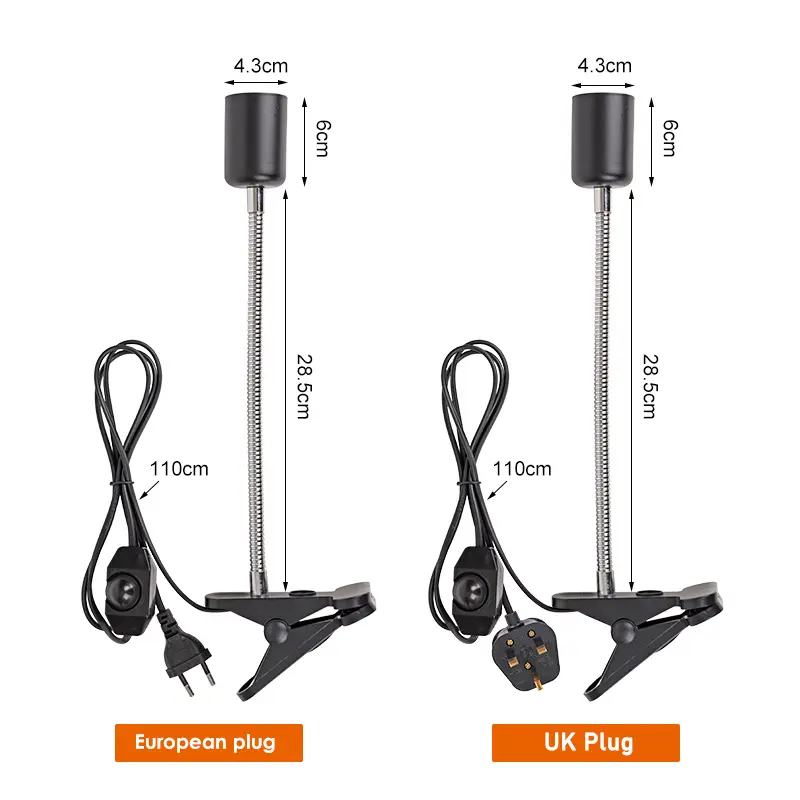 220V Reptile Heat Lamp Holder Bulb Lamp for Turtle Tortoises Heating Lamp Holder Thermometer Hygrometer Turtle Tortoises Basking