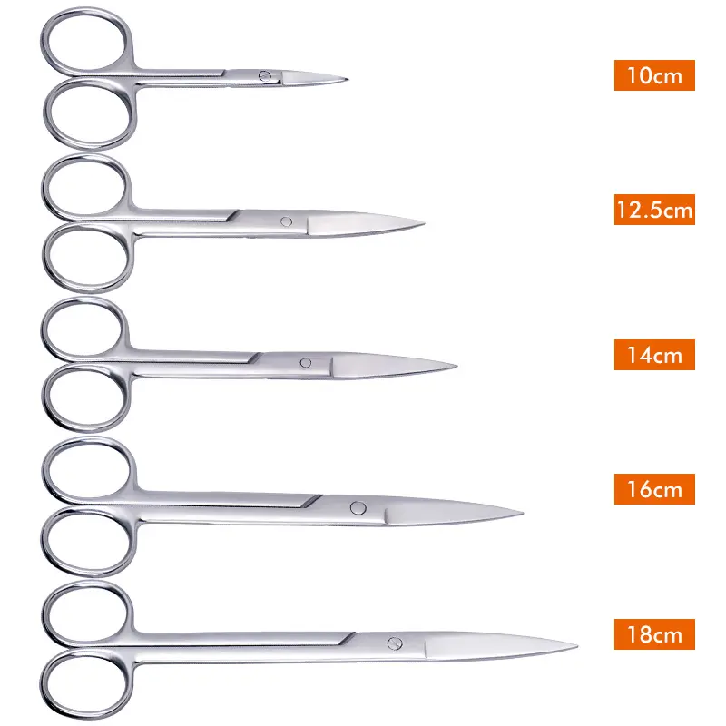 Animal Veterinary Vet Medical Stainless Steel Surgical Scissors Straight curved Tip Haircut Scissors
