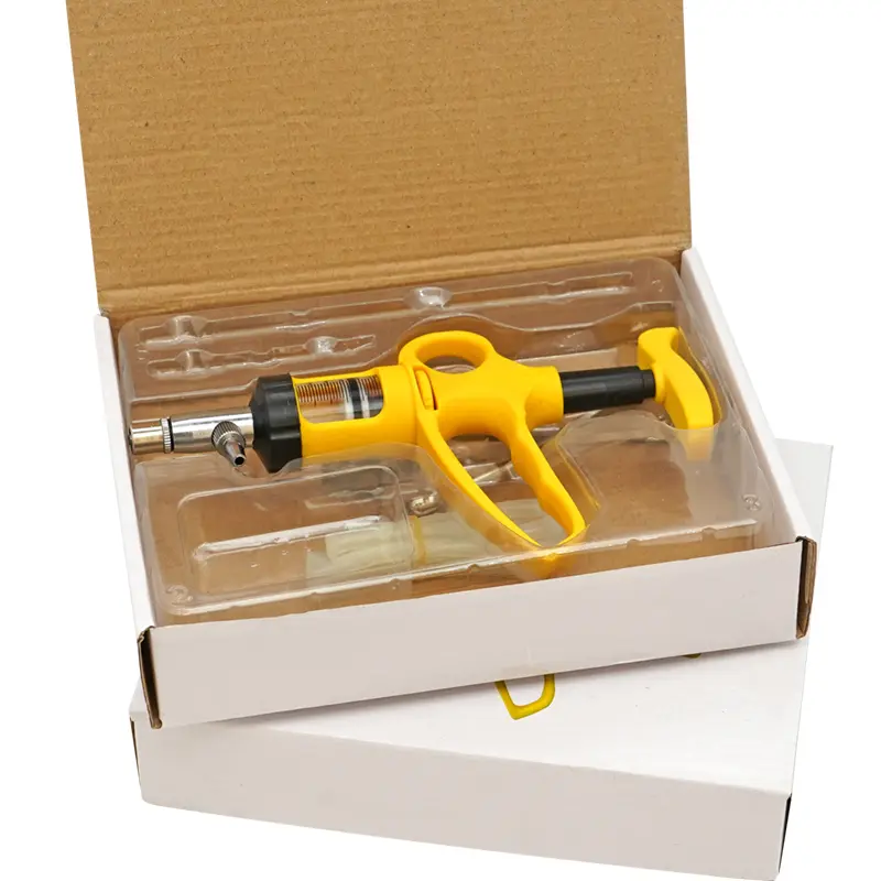 5ml/10ml Veterinary Drench Gun Animal Continuous Syringe Injector Infusion Device Pig Cattle Sheep Chicken Vaccine Injection