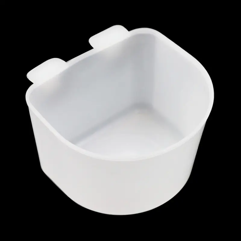 10pcs Quail Parrot Feed Water Bowl Plastic Bird Drinker Water Food Cup Bowl Hanging for Small Bird Feeder Waterer Supplies