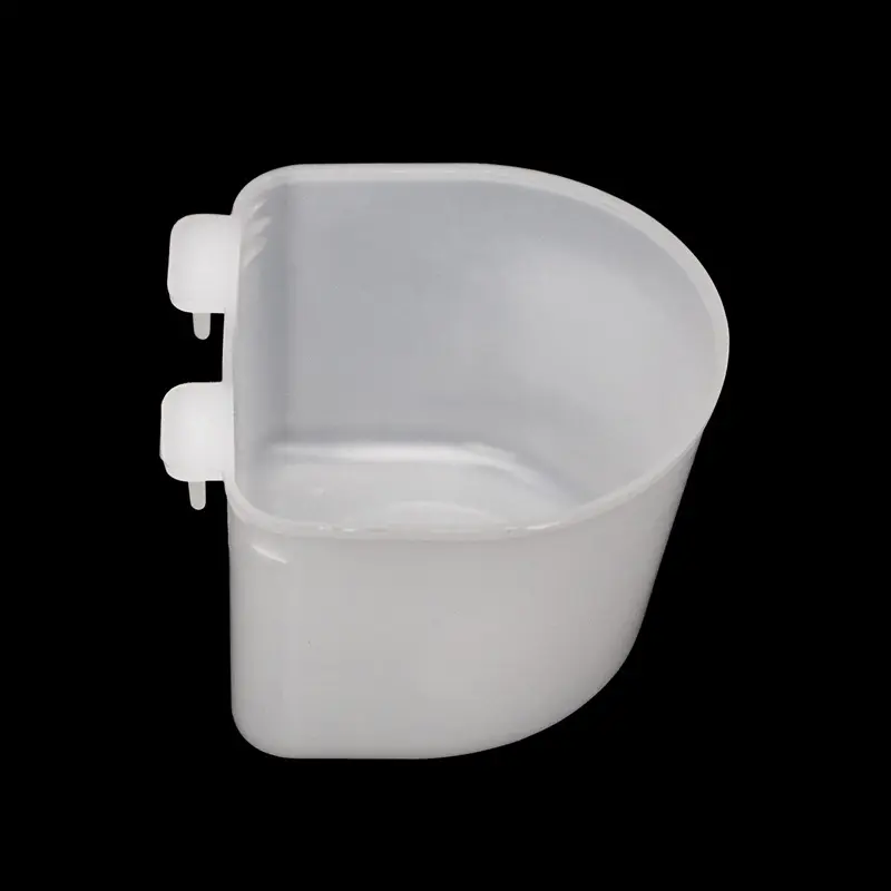 10pcs Quail Parrot Feed Water Bowl Plastic Bird Drinker Water Food Cup Bowl Hanging for Small Bird Feeder Waterer Supplies