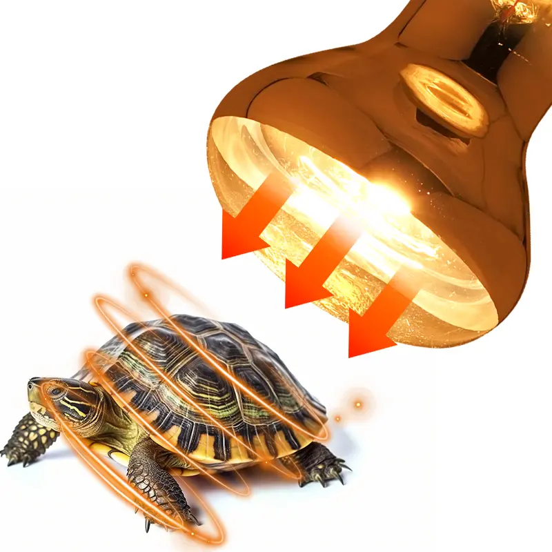 40W/60W Full Spectrum Reptile Lamp UVA+UVB Turtle Basking UV Light Bulbs Heating Lamp Amphibians Lizards Temperature Controller