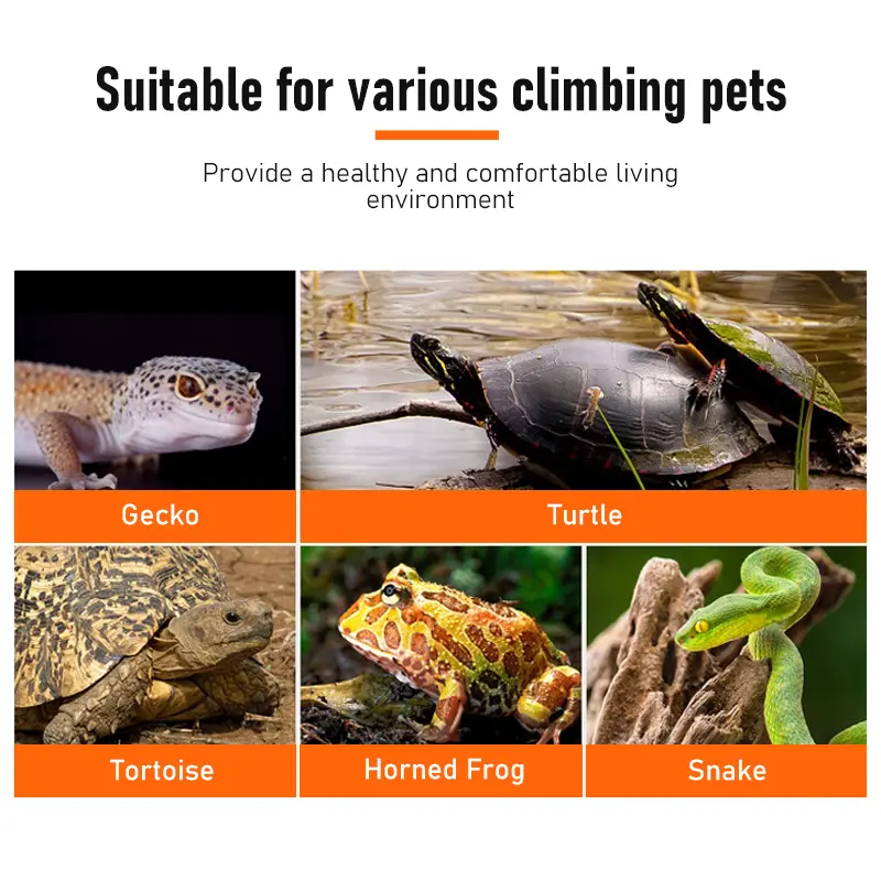 Pet Reptile Heat Lamp Shade Adjustable Habitat Lighting Fixture for Tortoises Turtles Lizard Heating Lamp Holder Heating Light