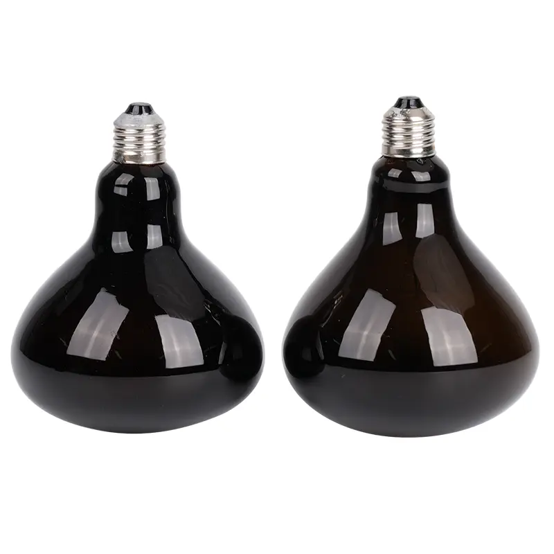 E27 Reptile Heating Bulb Warmer Heat Lamp 70W/120W Black Infrared for Snake Lizard Reptiles Amphibians Heating Lamp