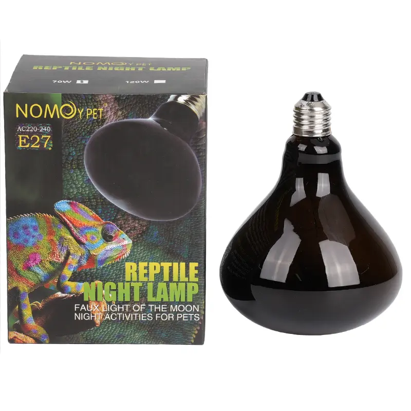 E27 Reptile Heating Bulb Warmer Heat Lamp 70W/120W Black Infrared for Snake Lizard Reptiles Amphibians Heating Lamp