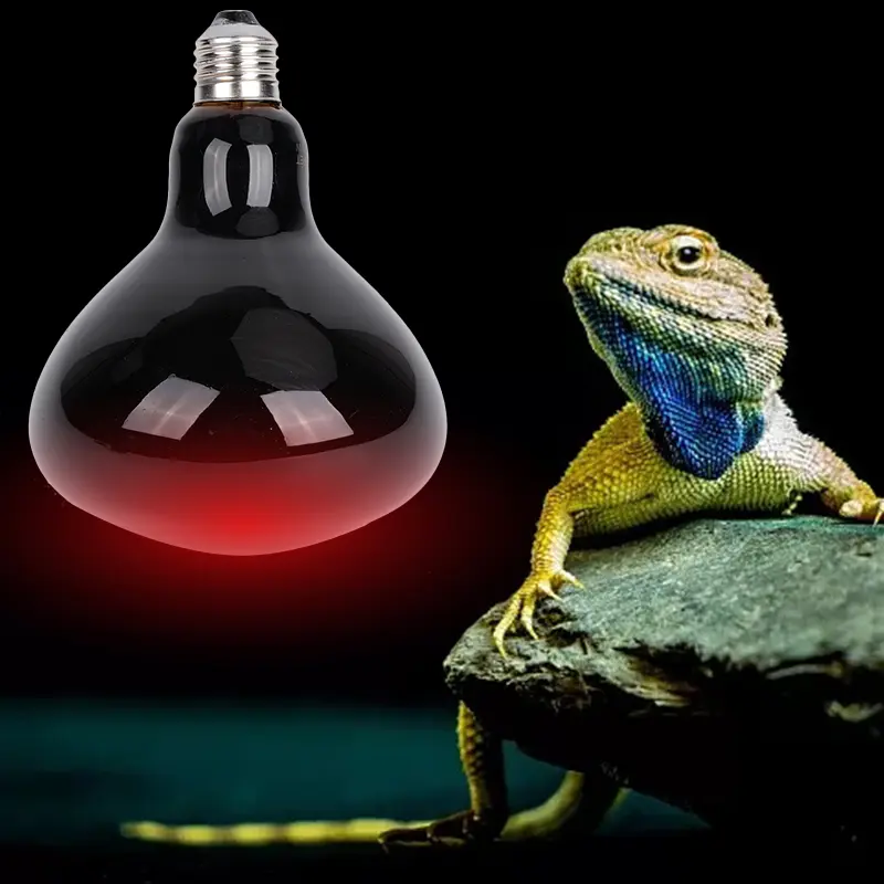 E27 Reptile Heating Bulb Warmer Heat Lamp 70W/120W Black Infrared for Snake Lizard Reptiles Amphibians Heating Lamp