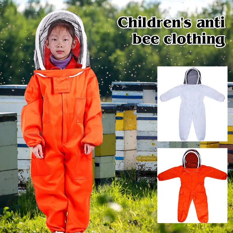 Apiculture Children Anti-bee Suit Breathable Suit for Kids Beekeeping Practice Kid Beekeeping Clothing Beekeeping Tools