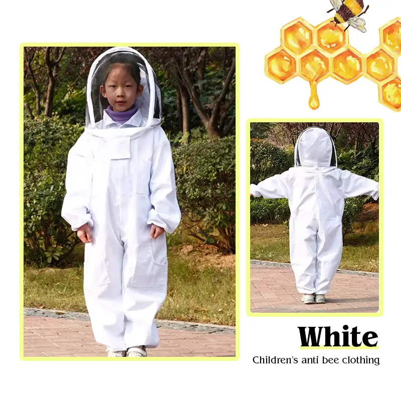 Apiculture Children Anti-bee Suit Breathable Suit for Kids Beekeeping Practice Kid Beekeeping Clothing Beekeeping Tools
