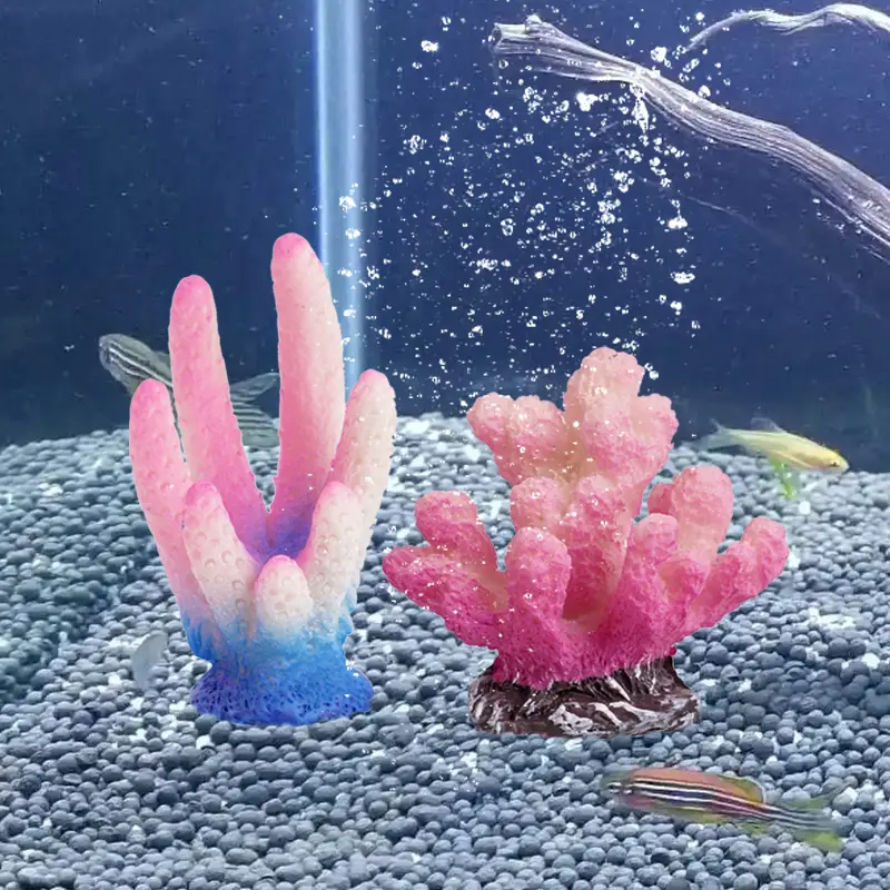 Artificial Coral Fish Tank Decoration Emulates Starfish Resin Reef Landscape Aquarium Decoration Craft Tabletop Decoration