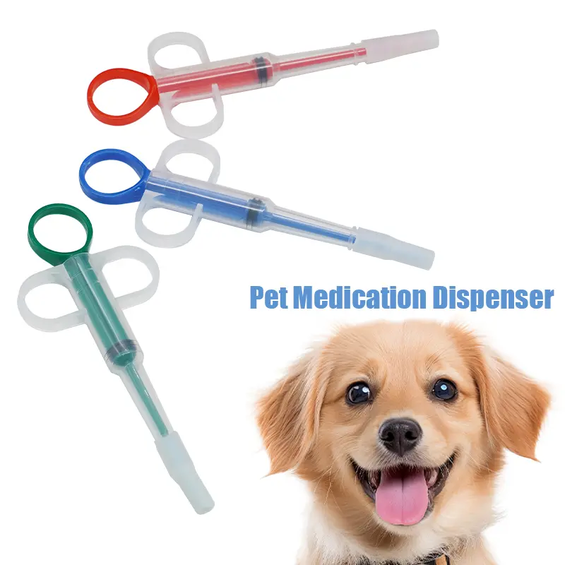 Pet Dog Cat Medication Feeder Push Type Feeder Liquid Pet Feeding Device Universal Pet Feeding Supplies Accessories